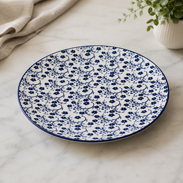 Danny Home Blue Chintz Dinner Plate - 10.5 Inches