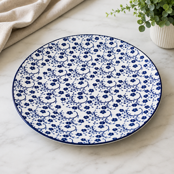 Danny Home Blue Chintz Dinner Plate - 7.5 Inches