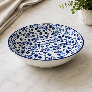 Danny Home Blue Chintz Bowl - 9 Inches