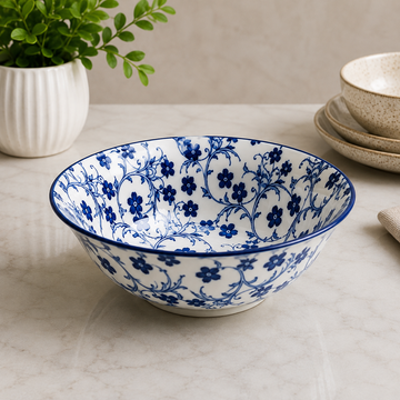 Danny Home Blue Chintz Serving Bowl - 3.75 Inches