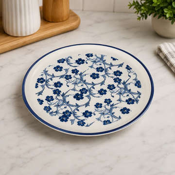 Danny Home Blue Chintz Round Plate