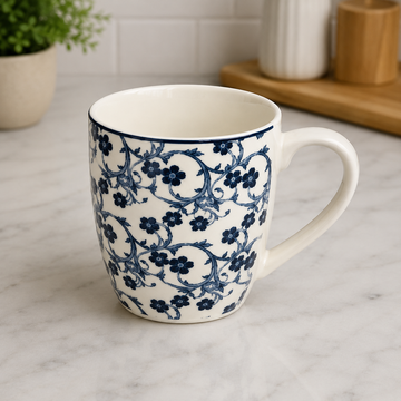 Danny Home Blue Chintz Coffee Mug - 400 ml