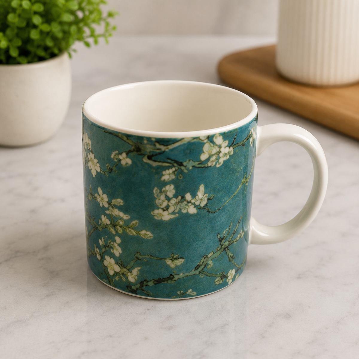 Danny Home Teal Chintz Coffee Mug - 350 ml