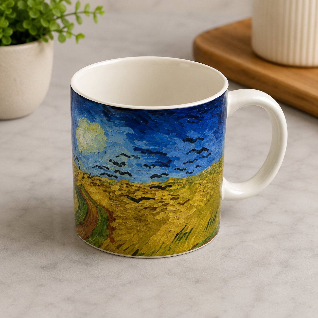 Danny Home Artistic Landscape Print Chintz Coffee Mug - 350 ml