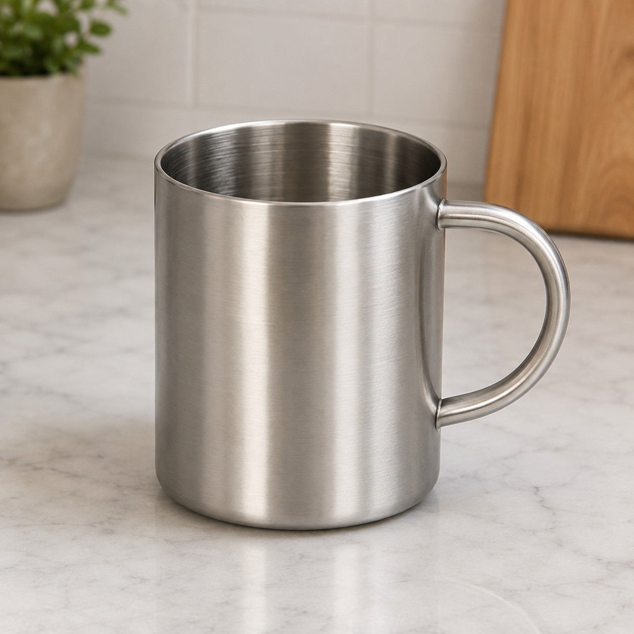 Danny Home Stainless Steel Drinking Mug With Handle - 300 ml