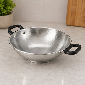 Danny Home Stainless Steel Karahi With Dual Handles - 25.5 cm