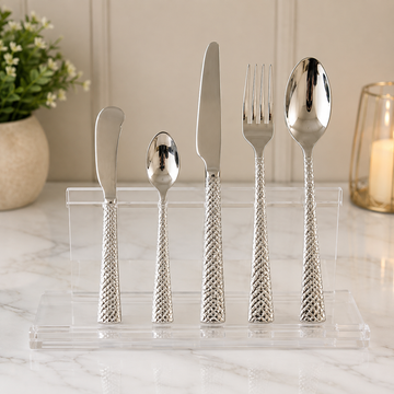 Alpenburg 5 Piece Stainless Steel Cutlery Set With Textured Handles